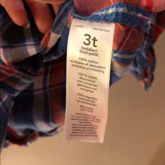 Carter's plaid button down - Picture 6 of 6